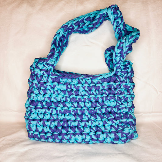 midi bag | türkis & lila