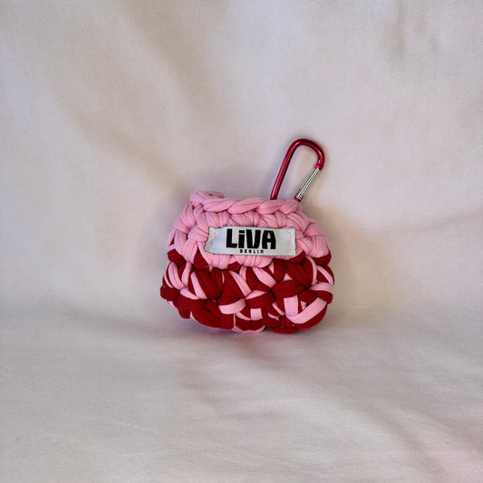 mini pouch | rot & rosé