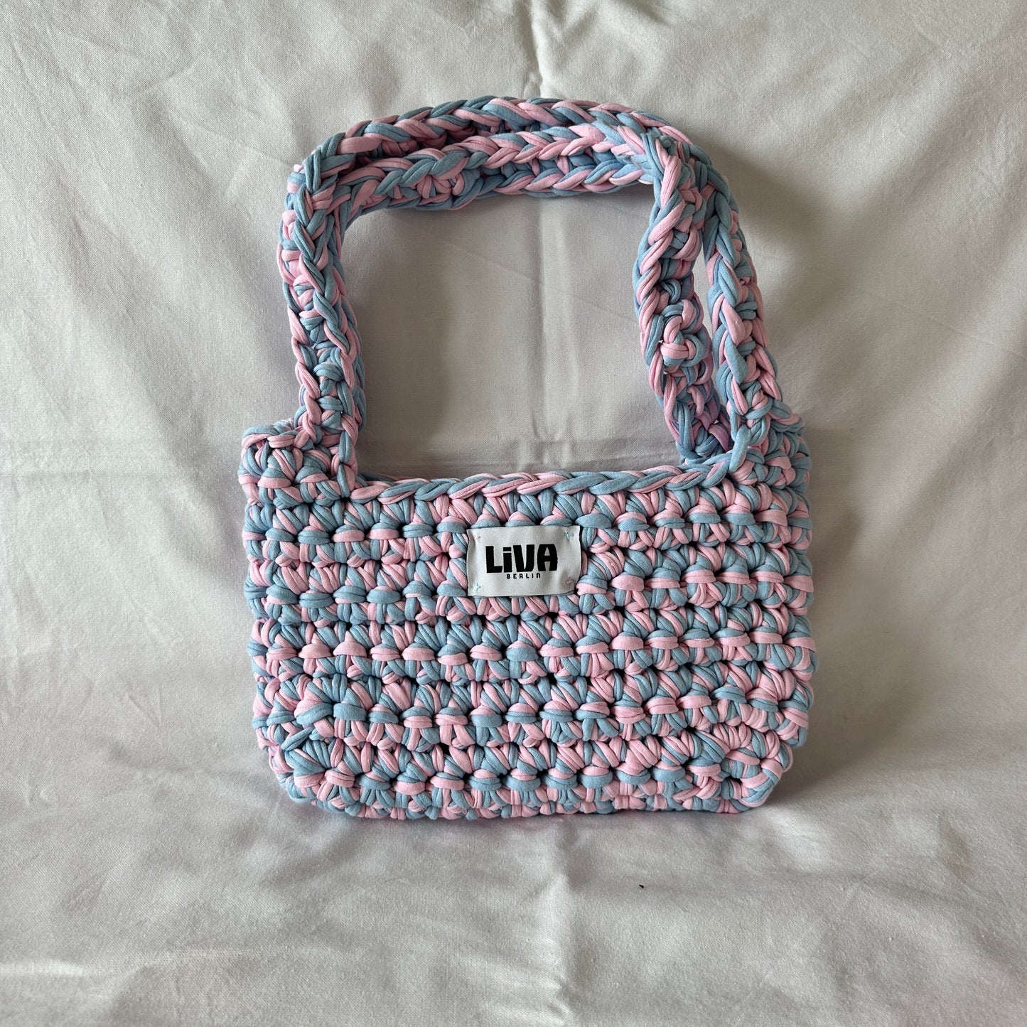 midi bag | baby blau & rosa