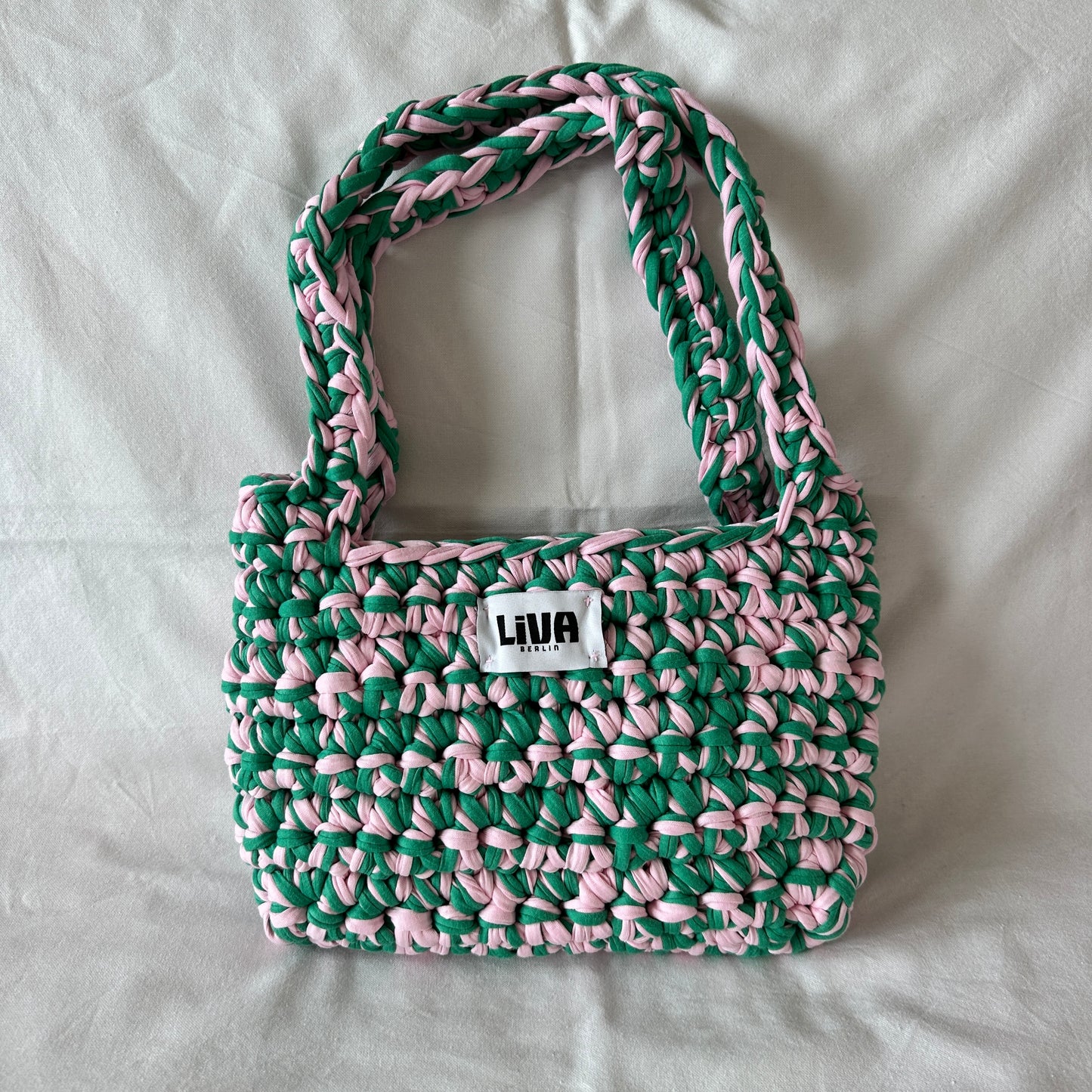 midi bag | rosa & grün