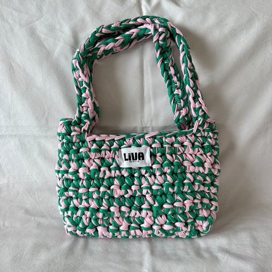 midi bag | rosa & grün