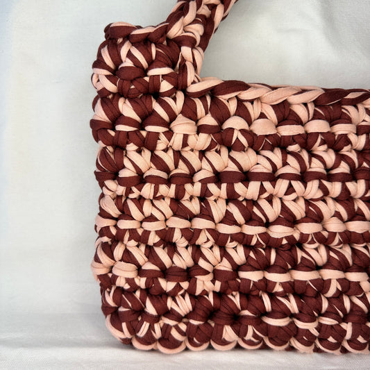 midi bag | weinrot & peach