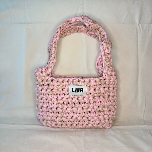 midi bag | rose & beige