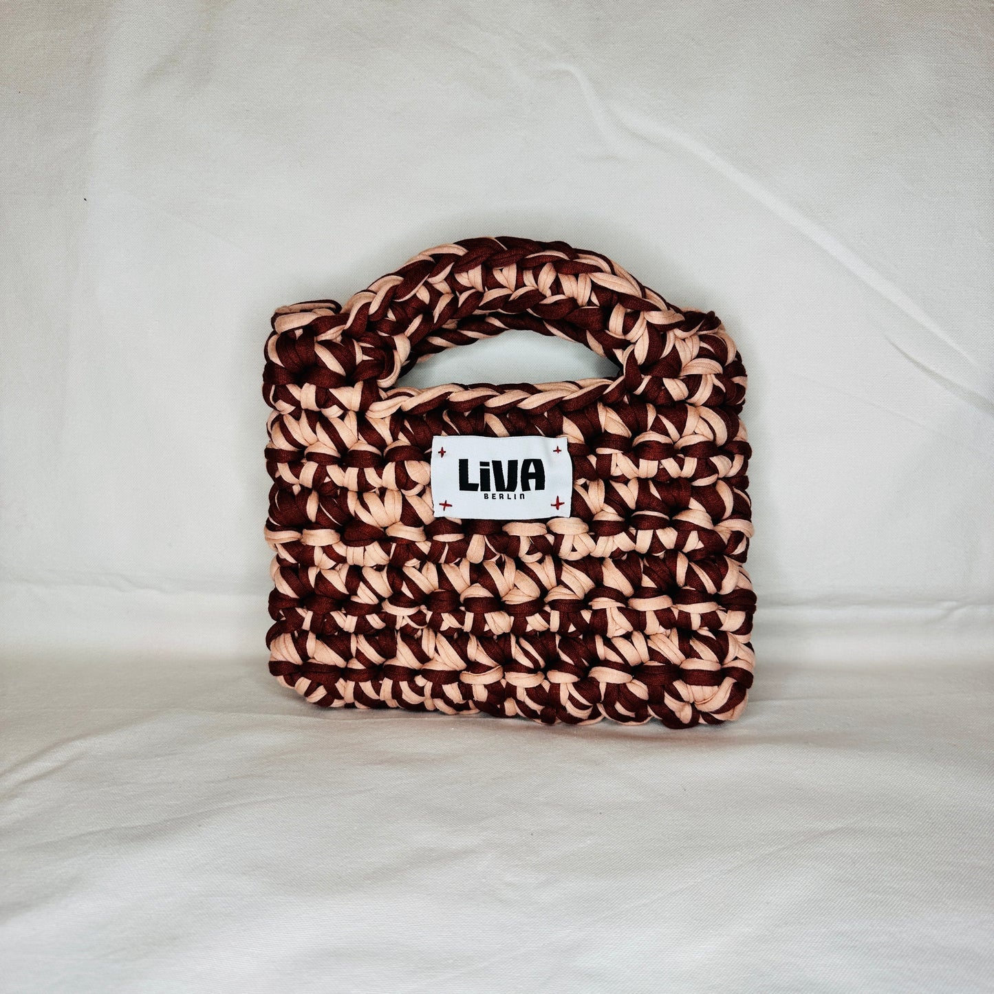 mini bag | weinrot & peach