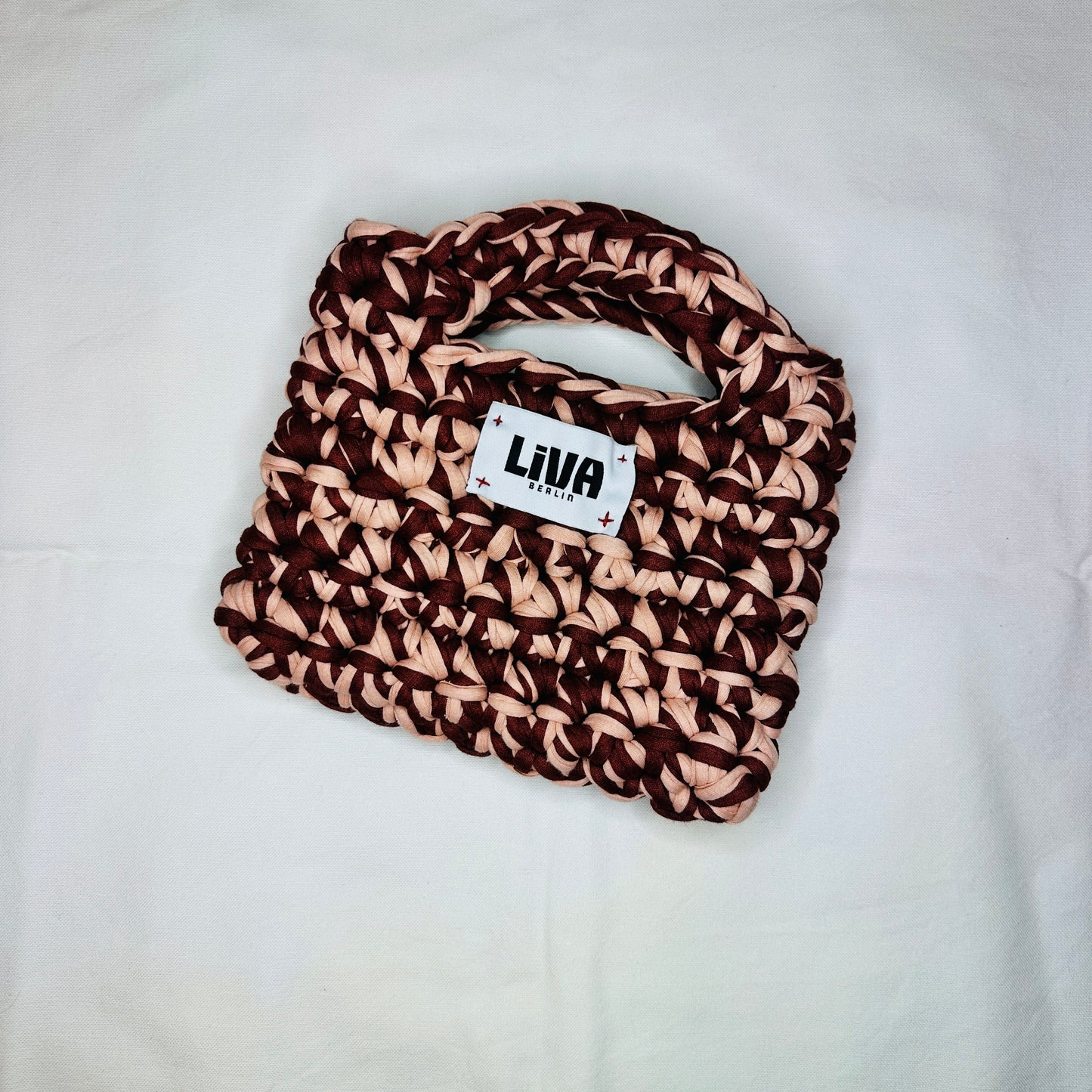 mini bag | weinrot & peach