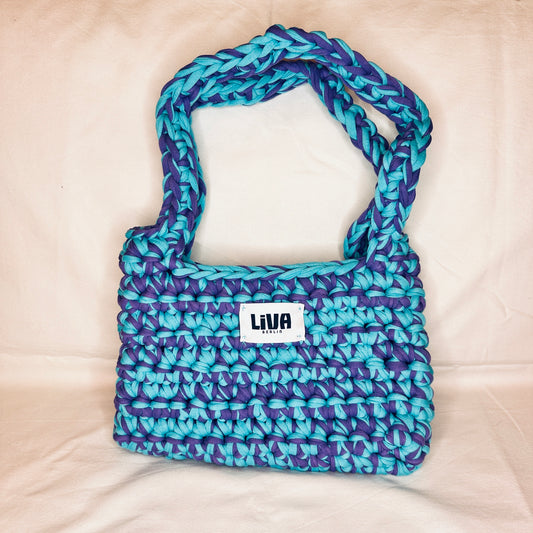 midi bag | türkis & lila