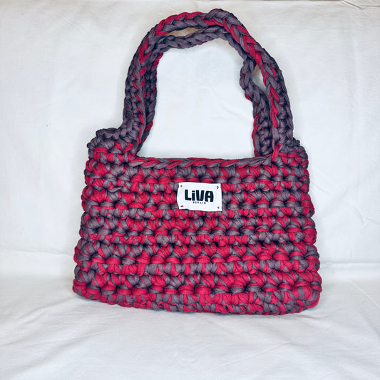 midi bag | weinrot & lila