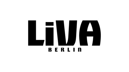 Logo of liva berlin displayed prominently on a white background.